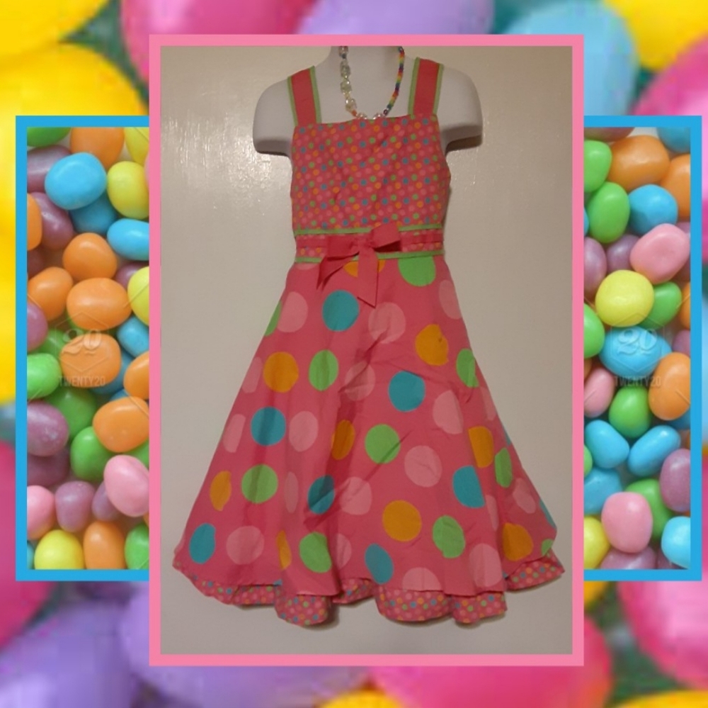 SPECIALTY GIRL POLKA DOT DRESS. Size 8